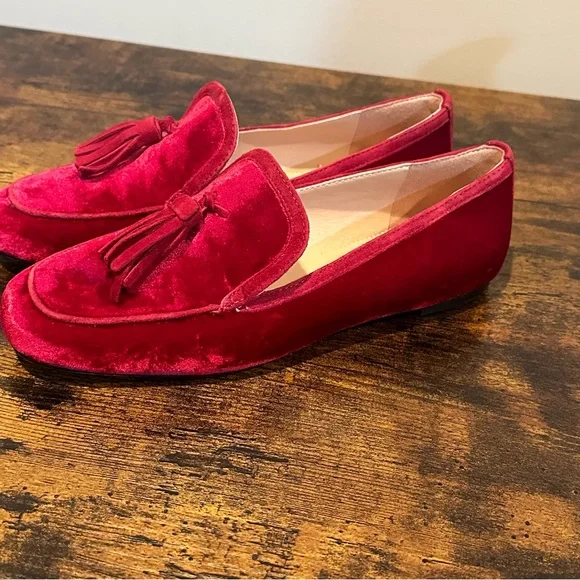 J Crew Marie Tassel Loafers in Velvet - Picture 5 of 10